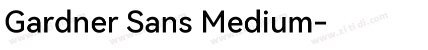 Gardner Sans Medium字体转换
